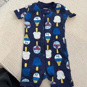 Hanna Andersson Zip Shortie Baby Romper